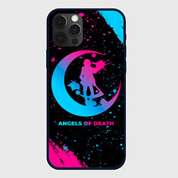 Чехол для iPhone 12 Pro Angels of Death - neon gradient, цвет: 3D-черный