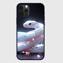 Чехол для iPhone 12 Pro Лунный змей, цвет: 3D-черный