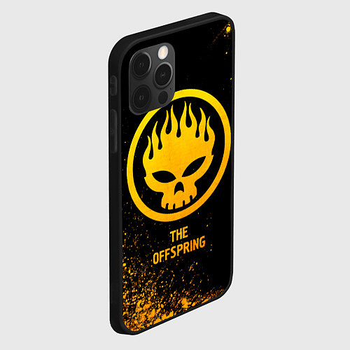 Чехол iPhone 12 Pro The Offspring - gold gradient / 3D-Черный – фото 2