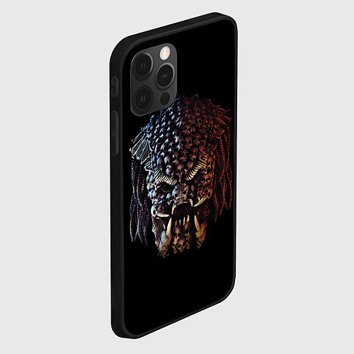 Чехол iPhone 12 Pro Predator - skull / 3D-Черный – фото 2