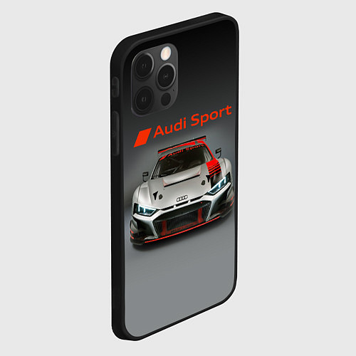 Чехол iPhone 12 Pro Audi sport - racing car - extreme / 3D-Черный – фото 2