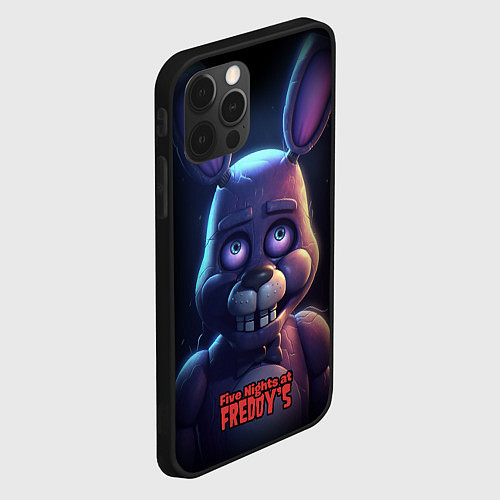 Чехол iPhone 12 Pro Bonnie FNAF / 3D-Черный – фото 2