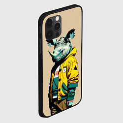 Чехол для iPhone 12 Pro Dude rhino - urban style, цвет: 3D-черный — фото 2