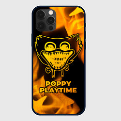 Чехол для iPhone 12 Pro Poppy Playtime - gold gradient, цвет: 3D-черный