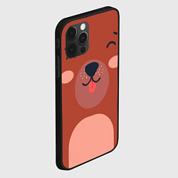 Чехол для iPhone 12 Pro Малаш медвежонок, цвет: 3D-черный — фото 2