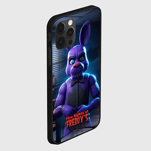 Чехол iPhone 12 Pro Five Nights at Freddys Bonnie / 3D-Черный – фото 2