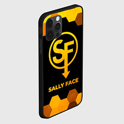 Чехол для iPhone 12 Pro Sally Face - gold gradient, цвет: 3D-черный — фото 2