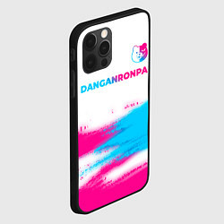 Чехол для iPhone 12 Pro Danganronpa neon gradient style: символ сверху, цвет: 3D-черный — фото 2
