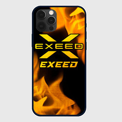 Чехол для iPhone 12 Pro Exeed - gold gradient, цвет: 3D-черный