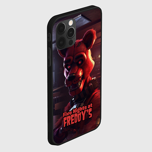 Чехол iPhone 12 Pro Five Nights at Freddys Mangle / 3D-Черный – фото 2