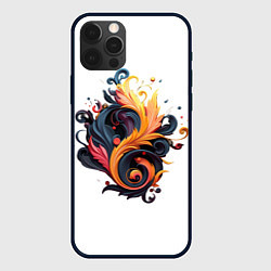 Чехол для iPhone 12 Pro Пламя феникса, цвет: 3D-черный