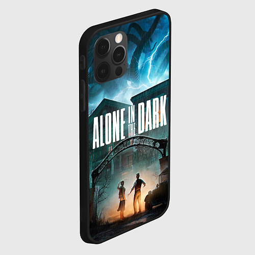 Чехол iPhone 12 Pro Особняк Alone in the dark / 3D-Черный – фото 2