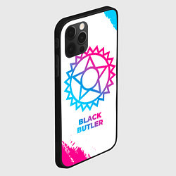 Чехол для iPhone 12 Pro Black Butler neon gradient style, цвет: 3D-черный — фото 2