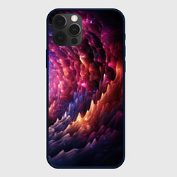 Чехол для iPhone 12 Pro Звездная космическая спираль, цвет: 3D-черный