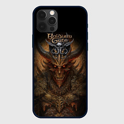 Чехол для iPhone 12 Pro Baldurs Gate 3 demon, цвет: 3D-черный