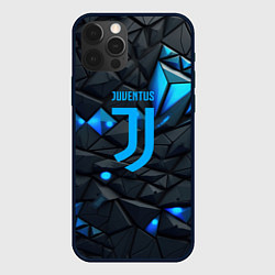 Чехол для iPhone 12 Pro Blue logo Juventus, цвет: 3D-черный