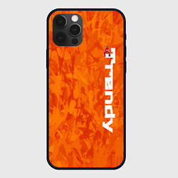 Чехол для iPhone 12 Pro Дизайн Trendy, цвет: 3D-черный