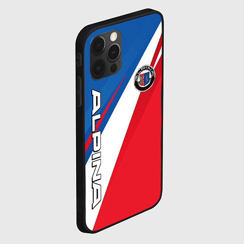 Чехол iPhone 12 Pro Alpine BMW - colors / 3D-Черный – фото 2