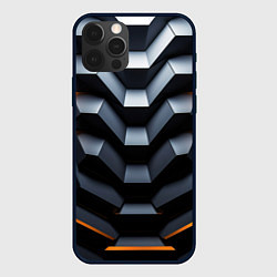 Чехол для iPhone 12 Pro Объемная конструкция, цвет: 3D-черный