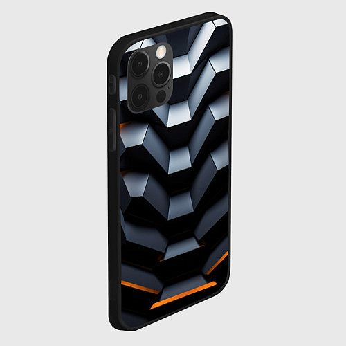 Чехол iPhone 12 Pro Объемная конструкция / 3D-Черный – фото 2