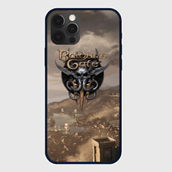 Чехол для iPhone 12 Pro Baldurs Gate 3 Logo, цвет: 3D-черный