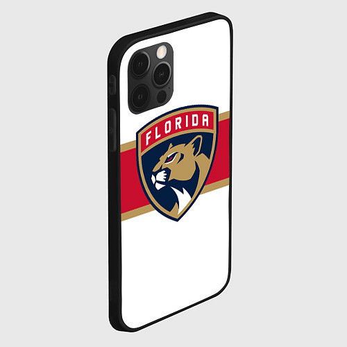 Чехол iPhone 12 Pro Florida panthers - uniform - hockey / 3D-Черный – фото 2