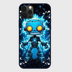 Чехол для iPhone 12 Pro Робот - comics art style, цвет: 3D-черный