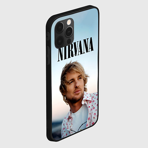 Чехол iPhone 12 Pro Тру фанат Nirvana / 3D-Черный – фото 2