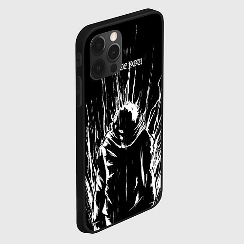 Чехол iPhone 12 Pro Итадори в ярости - Магическая битва / 3D-Черный – фото 2