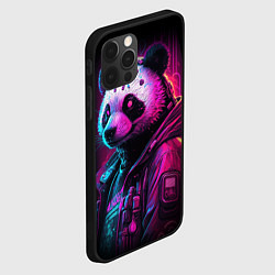 Чехол для iPhone 12 Pro Panda cyberpunk, цвет: 3D-черный — фото 2