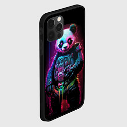 Чехол для iPhone 12 Pro Киберпанк панда во весь рост, цвет: 3D-черный — фото 2