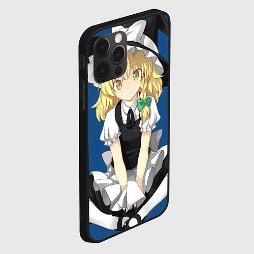 Чехол iPhone 12 Pro Touhou Project Мариса Кирисаме / 3D-Черный – фото 2