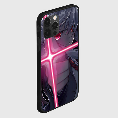 Чехол iPhone 12 Pro Touhou Project Рейсен Удонгейн Инаба / 3D-Черный – фото 2