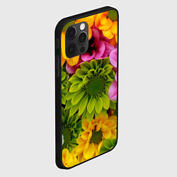 Чехол для iPhone 12 Pro Паттерн цветочный, цвет: 3D-черный — фото 2