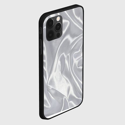 Чехол iPhone 12 Pro White Silk / 3D-Черный – фото 2