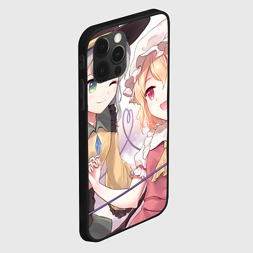 Чехол iPhone 12 Pro Touhou Project Койши Комейдзи и Фландр Скарлет / 3D-Черный – фото 2