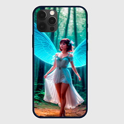 Чехол для iPhone 12 Pro Девушка фея в дремучем лесу, цвет: 3D-черный