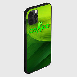 Чехол для iPhone 12 Pro CSGO green logo, цвет: 3D-черный — фото 2