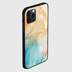 Чехол для iPhone 12 Pro Янтарь и бирюза, цвет: 3D-черный — фото 2