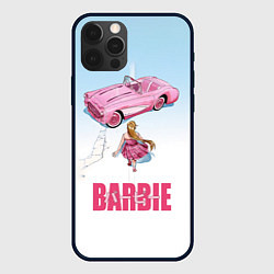 Чехол для iPhone 12 Pro Барби на дороге, цвет: 3D-черный