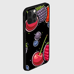 Чехол для iPhone 12 Pro Плоды и ягоды, цвет: 3D-черный — фото 2