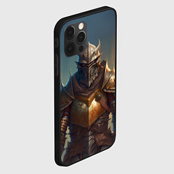 Чехол для iPhone 12 Pro Рыцарь в доспехах, цвет: 3D-черный — фото 2