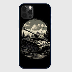 Чехол для iPhone 12 Pro Т54 русский танк, цвет: 3D-черный