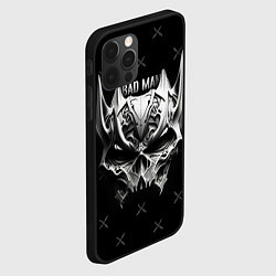 Чехол для iPhone 12 Pro Badman маска черепа, цвет: 3D-черный — фото 2