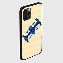 Чехол для iPhone 12 Pro Космическая станция из синего металла, цвет: 3D-черный — фото 2