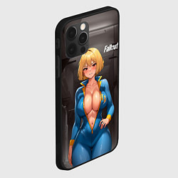 Чехол для iPhone 12 Pro Fallout anime girl, цвет: 3D-черный — фото 2