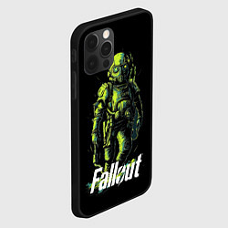 Чехол для iPhone 12 Pro Fallout green, цвет: 3D-черный — фото 2