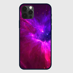 Чехол для iPhone 12 Pro Бескрайнее космическое пространство - галактика, цвет: 3D-черный