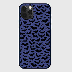 Чехол для iPhone 12 Pro Хэллоуин узор, цвет: 3D-черный
