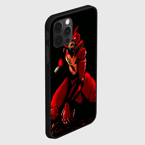 Чехол iPhone 12 Pro Фокси во тьме / 3D-Черный – фото 2